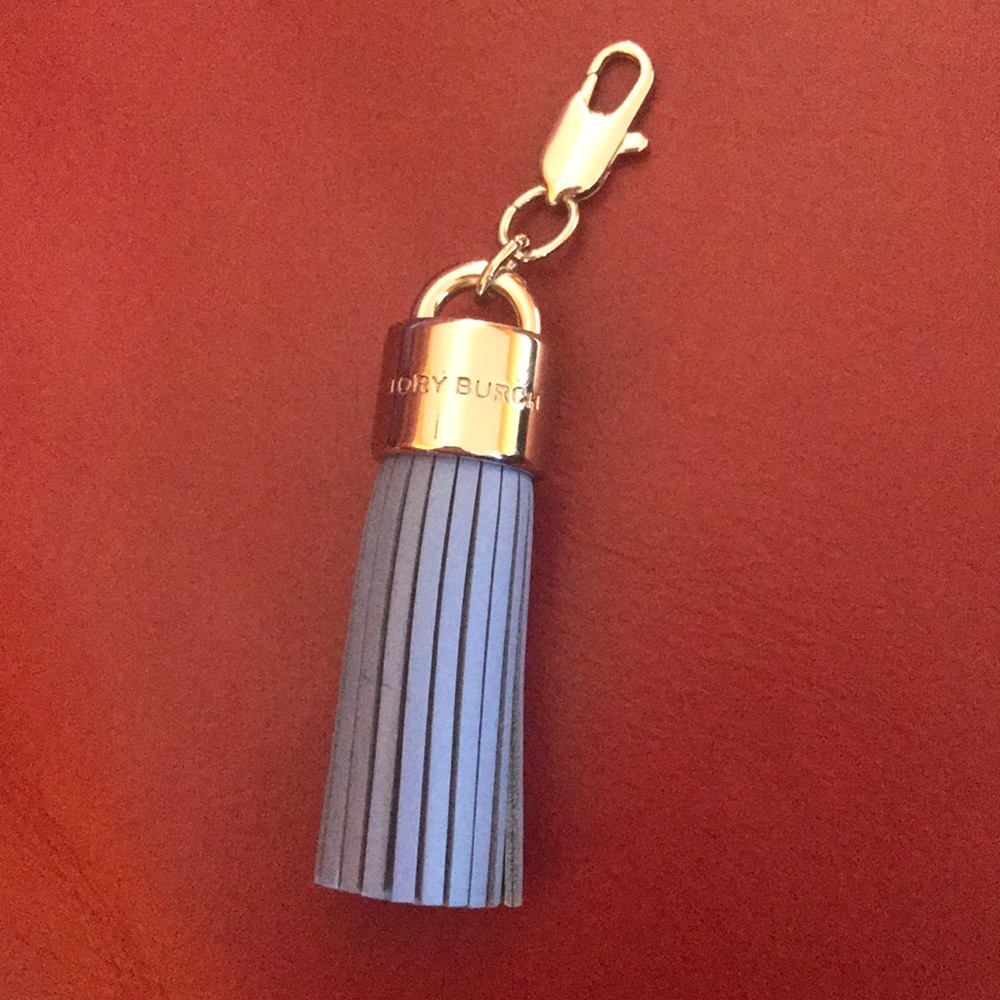 Final price!Tory Burch Leather tassel keychain